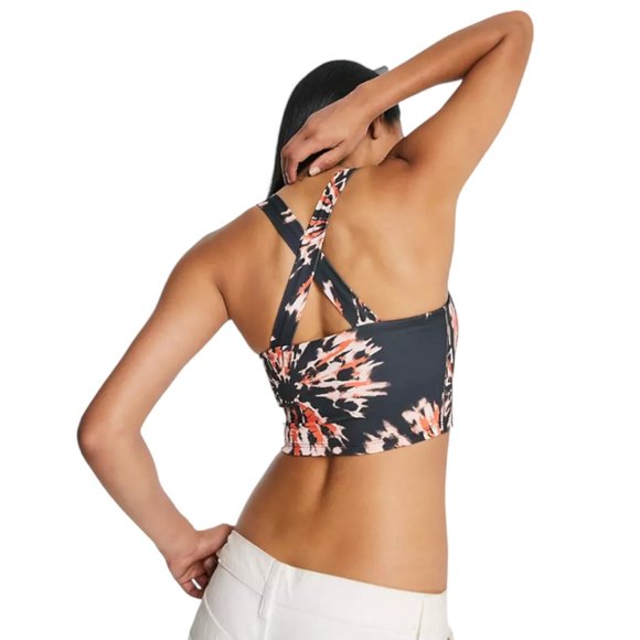 NIKE Resort Tie Dye Cropped Training Tank Top DQ3596-010 Women's - Picture 4 of 5